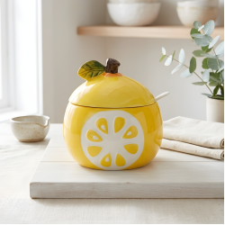 Lemon Shaped Sugar Bowl